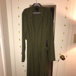 Olive green trench coat *never worn*